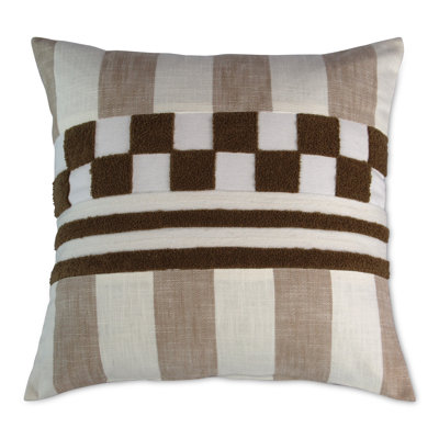 Checks and Stripes Throw Pillow