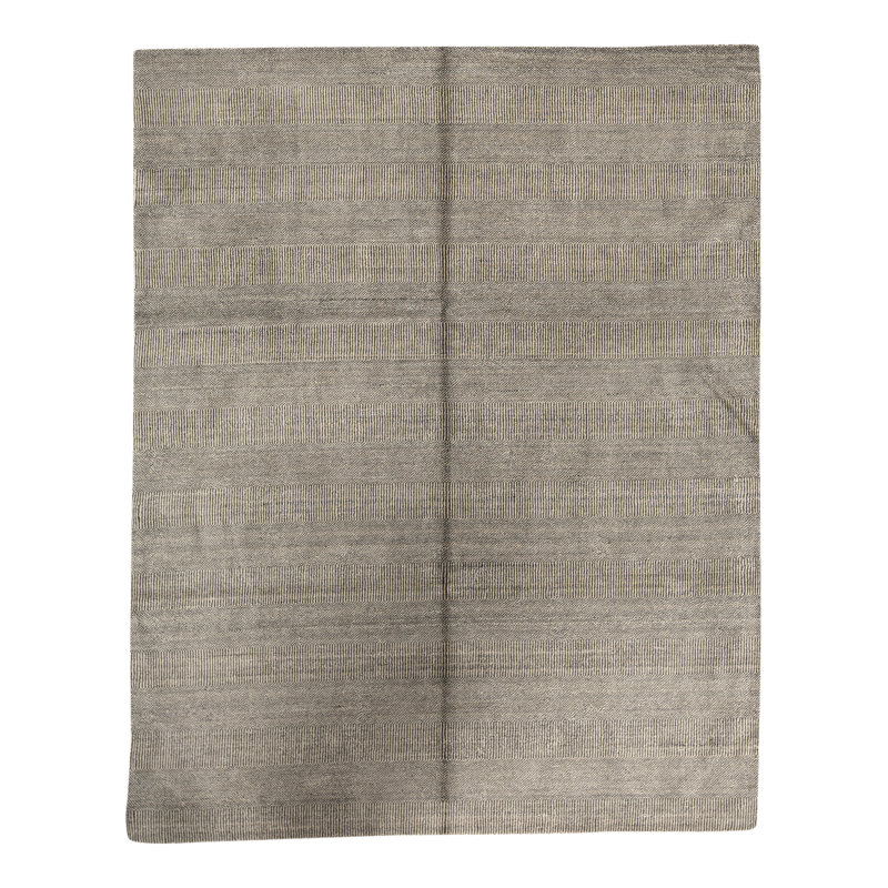 Tapis ivoire et bleu noué à la main de haute qualité