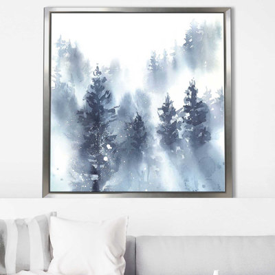 «Misty Forest II (Square)» par Katrina Pete, reproduction