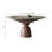 Sintered Stone Solid Wood Ash gray and brown Dining Table-107928678