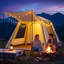 Tente gonflable pour le camping, tente gonflable gonflable pour 3-4 personnes avec auvent