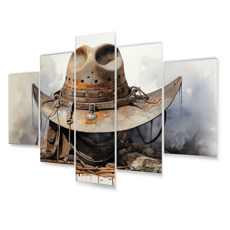 Minimalisme chapeau de cowboy III 5 pièces