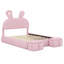 Mignon lit plateforme en forme de tête de lit mignon avec éclairage