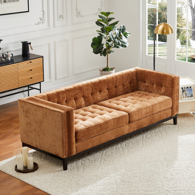 91'' Chenille Velvet Living Room Sofa