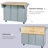 Bobbe Solid Wood Top Kitchen Cart-274539597
