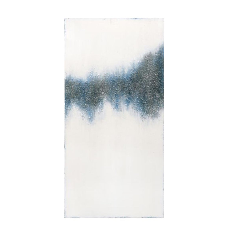 Trail Of Blue III Print by Beverly Fuller, Hand Painting