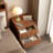Solid Wood Mid-Century Modern Nightstand-533562041-509736841