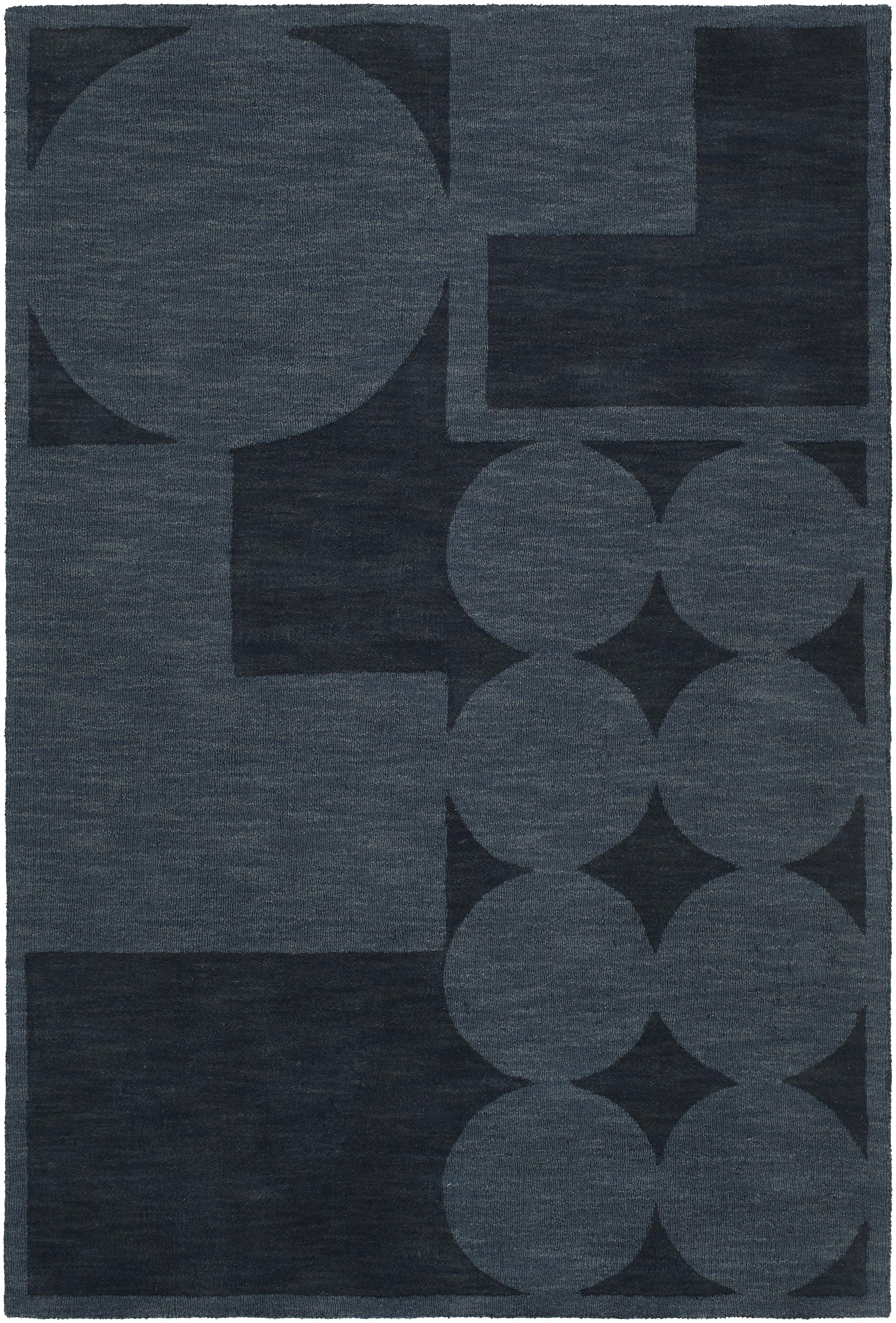 Orren Ellis Rectangle Julissa Geometric Hand Loomed Wool Area Rug in ...