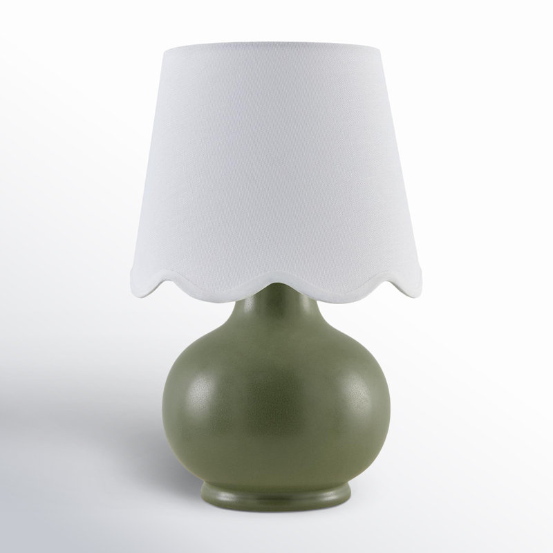 Lampe Momsen, Kaki, H 13 po x l 8 po x P 8 po, Sergé blanc