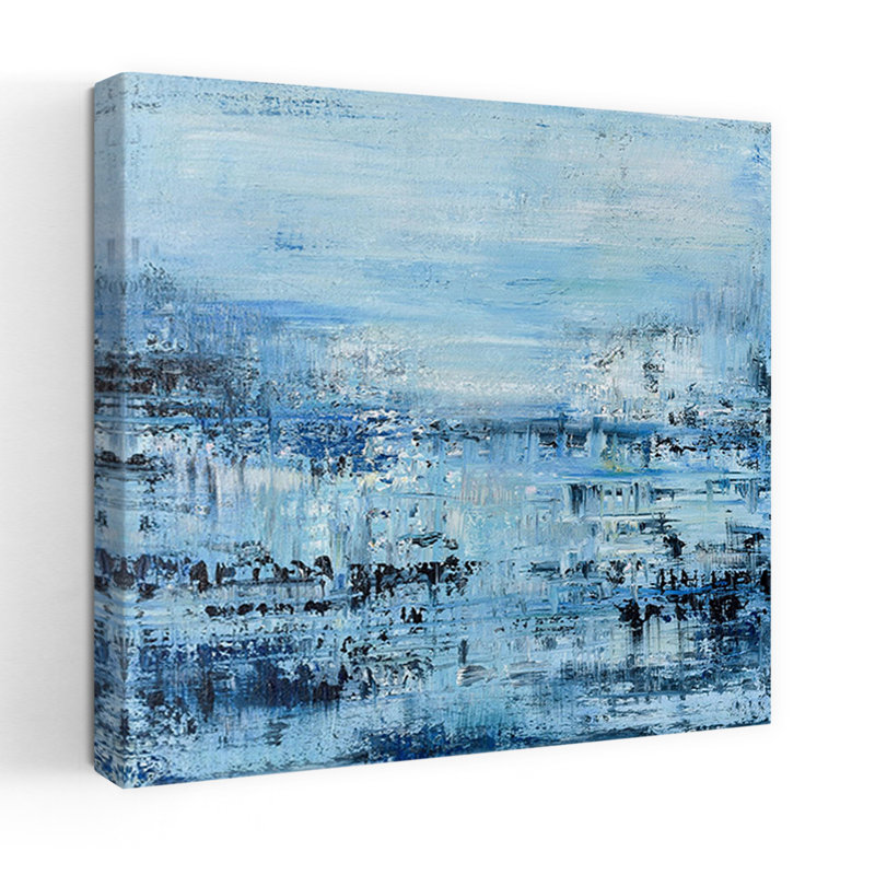 Oceanside No. 2, art contemporain abstrait, H 32 po x l 32 po
