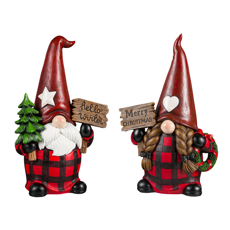Statuette gnome Emmilee mâle et femelle