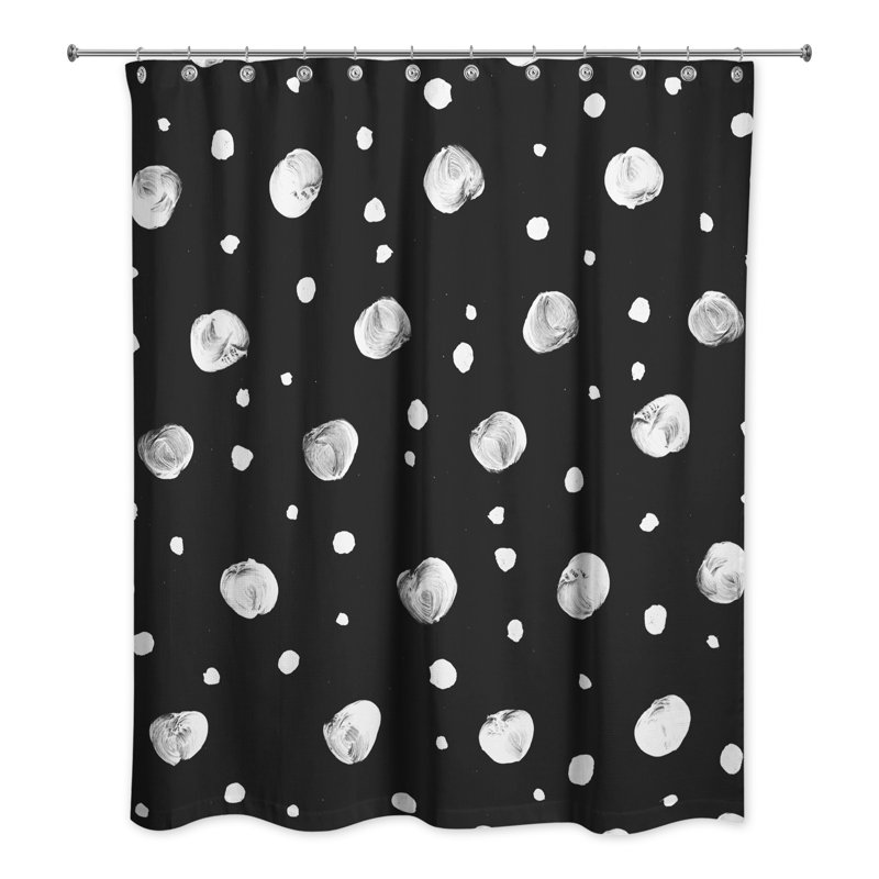 Rideau de douche Roselea, Noir