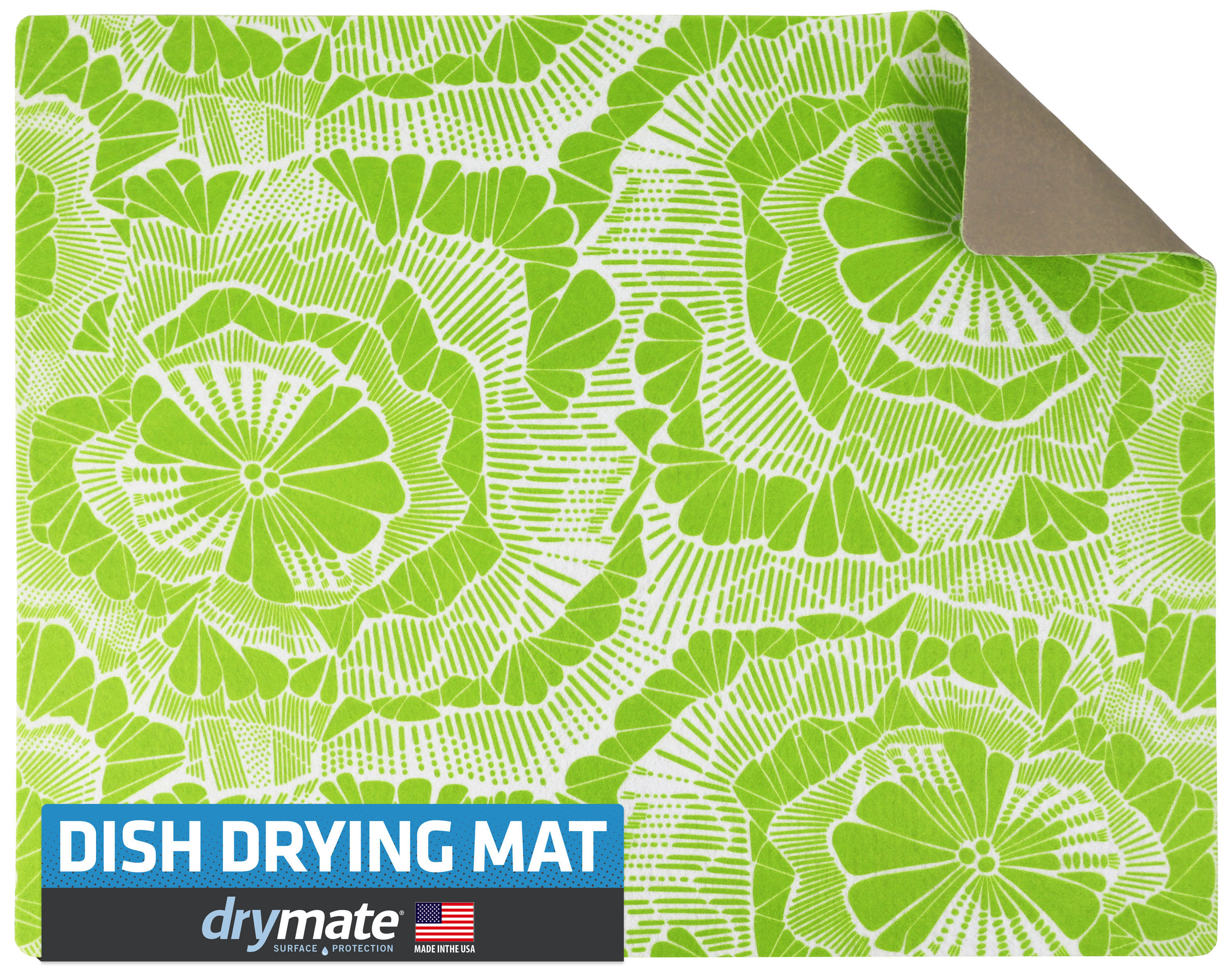 Drymate Low-Profile Dish Drying Mat, Indigo