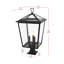 Lampadaire d'extérieur 14 pouces Miyashiro