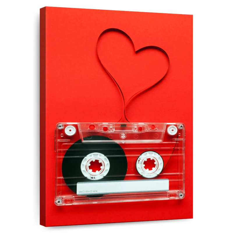 Cassette en forme de cœur Abarca, H 39 po x l 26 po