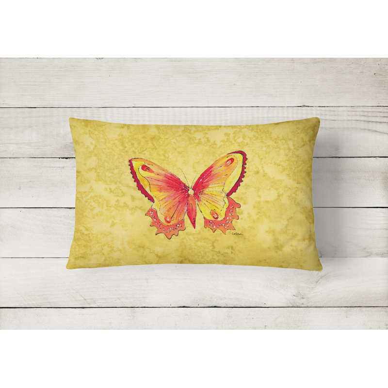 Butterfly Outdoor Reversible Throw Pillow