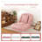 Upholstered Human Dog Bed for Adults and Pets - Foldable 5-Position Adjustable Corduroy Sofa Bed with Pillows, Pink Multi-Functional Daybed