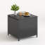  Alexandia Outdoor Square Rattan Wicker Side Table With Storage-145697473