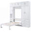 Lit escamotable avec casiers et armoires Murphy-1300161555