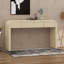 Console avec 2 tiroirs de rangement, table d'entrée moderne à silhouette arrondie-1241458314