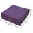 Purple Two-Layer Lint Jewellery Box Organizer Display Storage Case With Lock