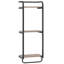 Porte-serviettes mural à 3 niveaux avec barre de suspension pour salle de bain, rangement compact pour serviettes, articles de toilette et articles essentiels-123078649