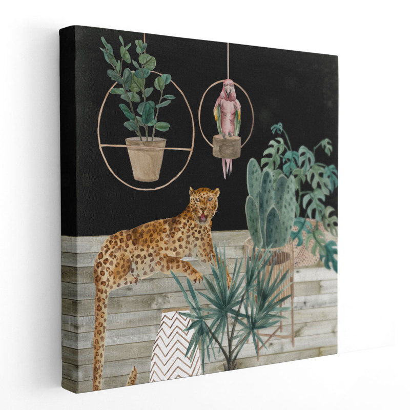 «Jungle Home I», reproduction d'art sur toile, H 24 po x l 24 po