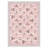 Bear Print Machine Washable Blue/Pink/Beige Kids Area Rug With Non-Slip Backing-1082586976