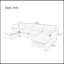 Canapé modulaire rembourré 6 pièces Elaris-106295916
