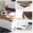 Farmhouse Square Storage Coffee Table with Hinged Lift Top for Living Room-2129797147