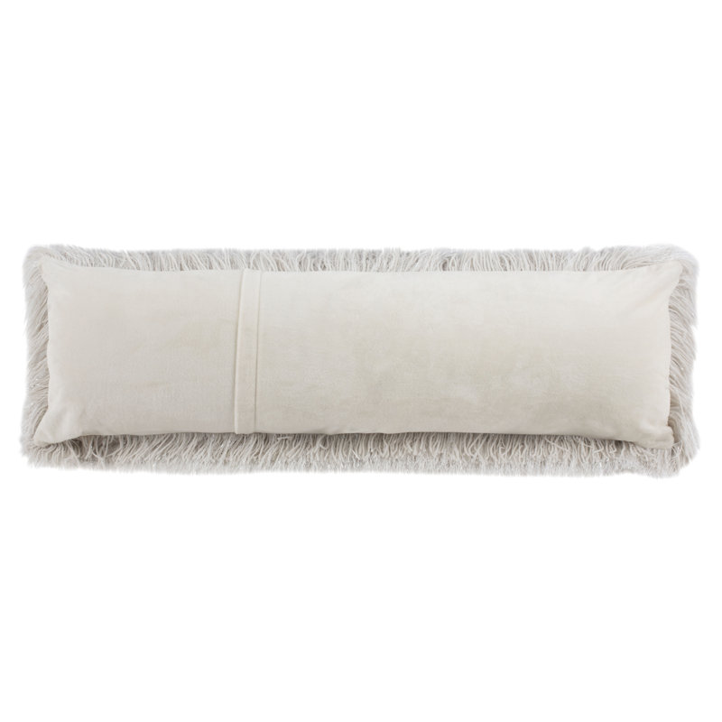  Pillow Cover and Insert, Metalic Silver, 12" H x 20" W x 2" D