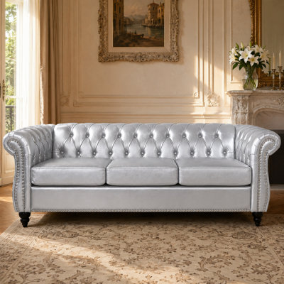 Canapé Chesterfield 3 places 84,65 po Aurelia