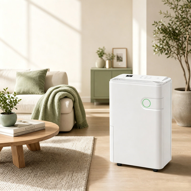 Système de déshumidification intelligent ultra-silencieux de 1,32 gallon avec dégivrage automatique et mode de nettoyage de l'air en plusieurs étapes