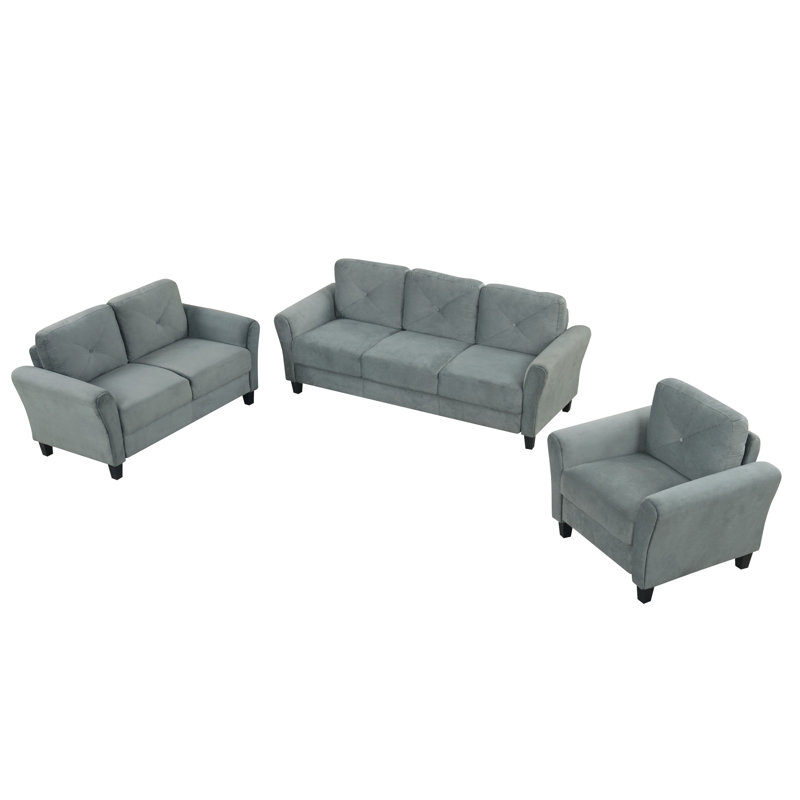 Ensemble de canapé modulaire confortable Couch, Bleu gris
