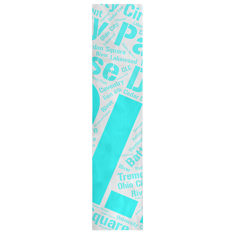 Chemin de table blendtable en coton, 90 po x 16 po, Cyan, Cleveland