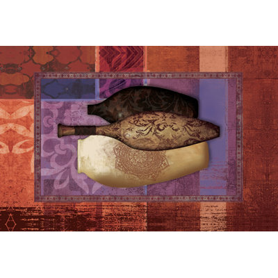 3 Moroccan Vase - Wrapped Canvas Print