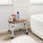 Adjustable Height Fan-shaped Bamboo Shower Chair