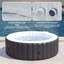 Blue Elephant 130 - Jet Polyvinyl Chloride (PVC) Round Inflatable Hot Tub in Black