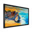 «Colorful Blue Ocean And Orange Cliff», reproduction d'art sur toile-914513850-914513849