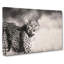 Cheetah with Orange Eyes in Abstract - Wrapped Canvas-55314121