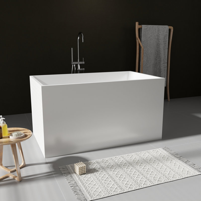 47‘’ Freestanding Soaking Acrylic Bathtub