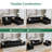 Tremee Modular Sectional Sofa U Shaped Velvet Couch-86786203