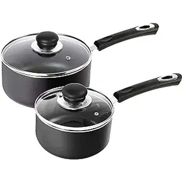 2QT Saucepan With Lid 2 Quart Stainless Steel Small Pot Soup Milk Pan Home  Kitch