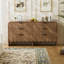 Commode 6 tiroirs avec panneau ondulé cannelé