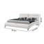 Lit plateforme tapissier avec rangement bas Muraad-927197256-927197259