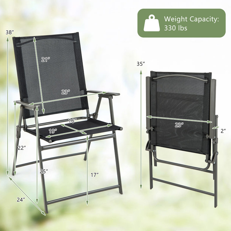Chaise pliante Latitude Run® Hurschel