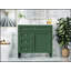 Meuble-lavabo moderne 36 po avec lavabo supérieur 36 po et 2 tiroirs