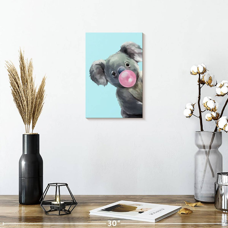 Ketti Koala Bubble Gum II, 12" H x 8" W
