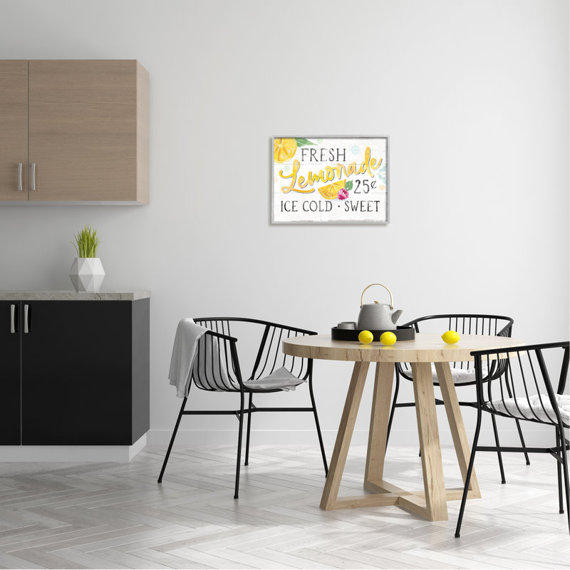 Panneau de citron frais et rustique, Plaque murale, L 20 po x H 20 po