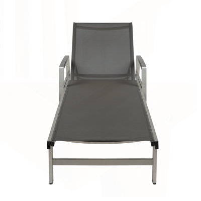 Adjustable Aluminum Frame Outdoor Chaise Lounges With Mesh Seating, Perfect For Relaxation And Durability